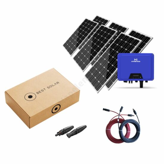 3,4kWp Best SolarD H-line napelem szett Jinko Solar napelemmel és haromfázisú Hypontech inverterrel